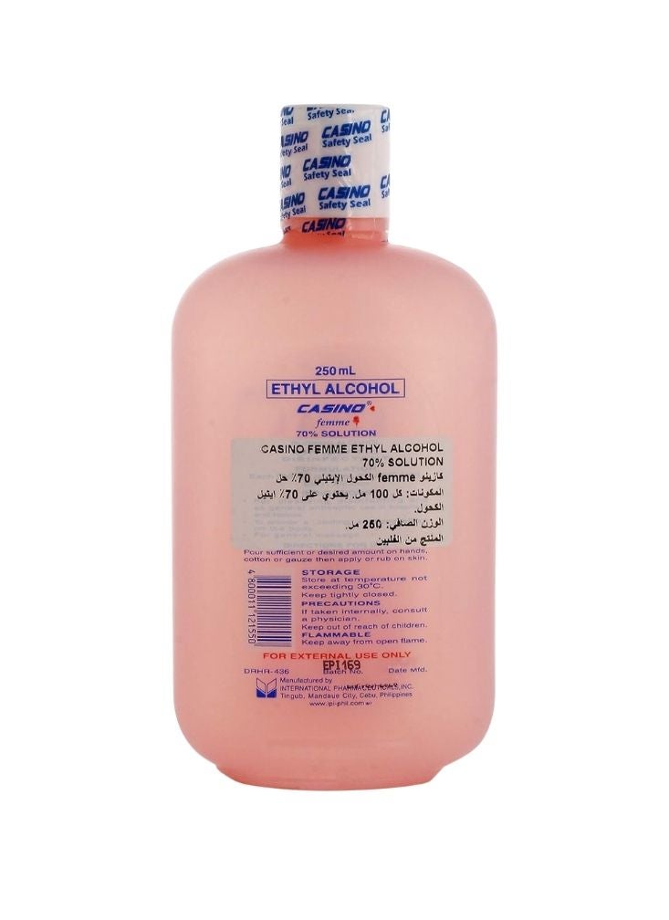 كازينو مطهر ومطهر كازينو إيثيل الكحول للنساء - محلول كحولي 70% آمن على البشرة، لون وردي فاتح، قطعة واحدة - Image 2